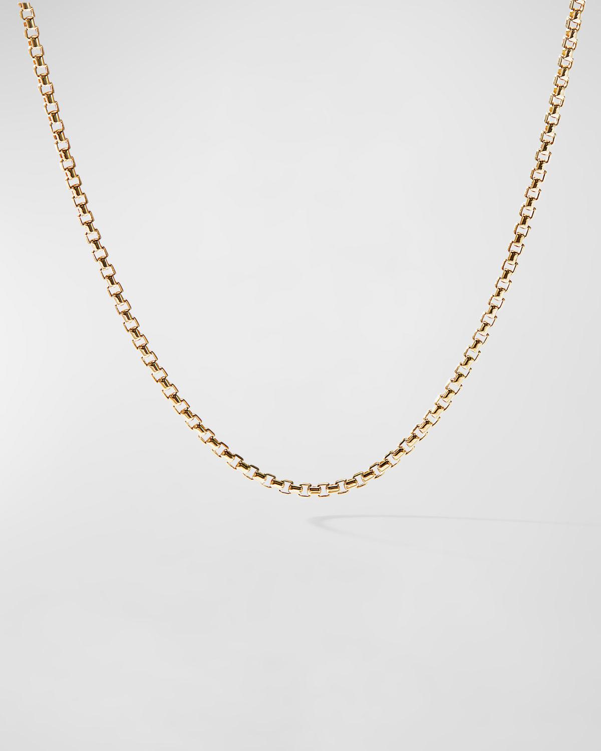 Womens Box Chain Necklace in 18K Rose Gold, 1.7MM Product Image