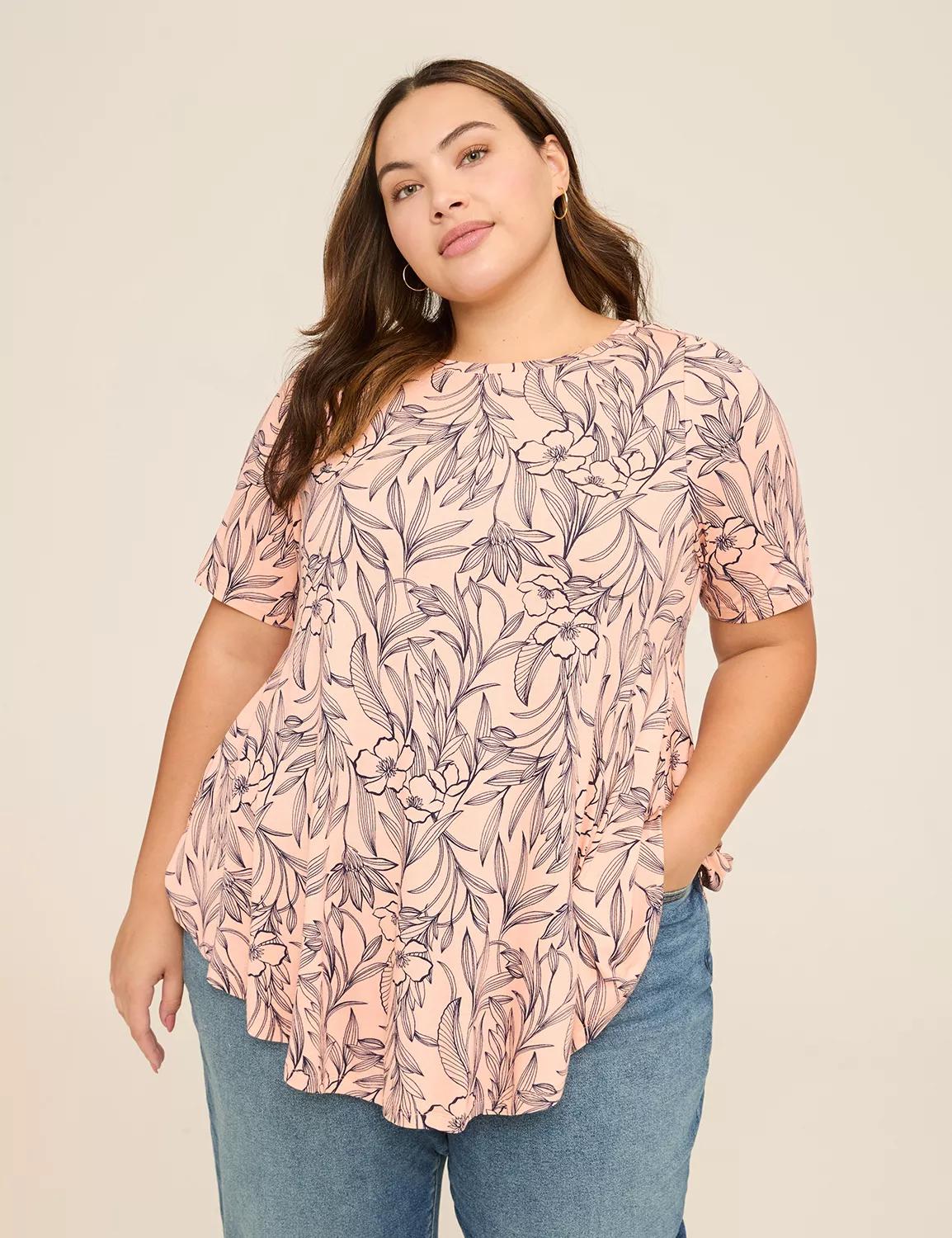 Max Swing Perfect Sleeve Boatneck Tee Product Image