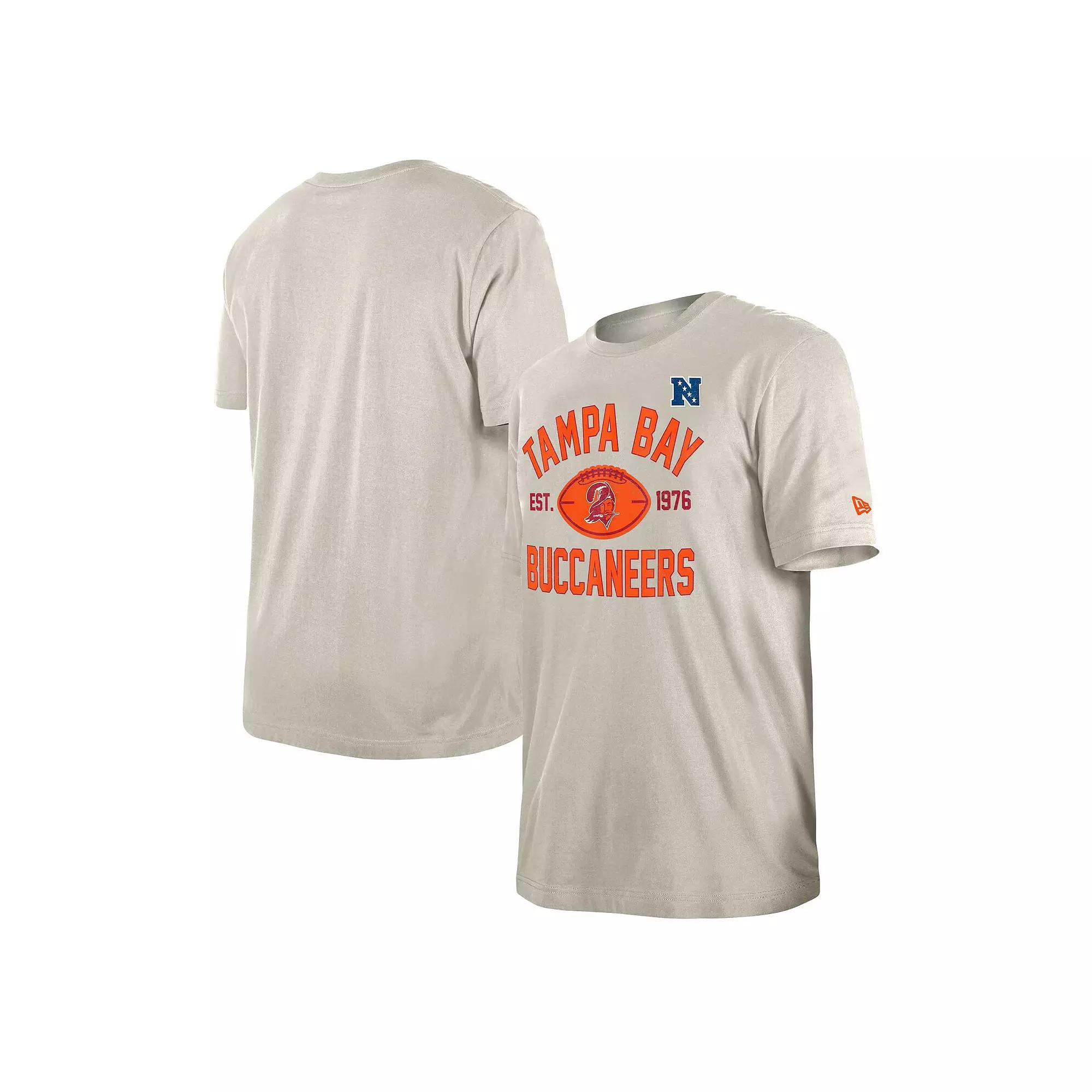 Men's New Era Tan Tampa Bay Buccaneers 3rd Down Retro Logo T-Shirt, Size: Small, Team Product Image