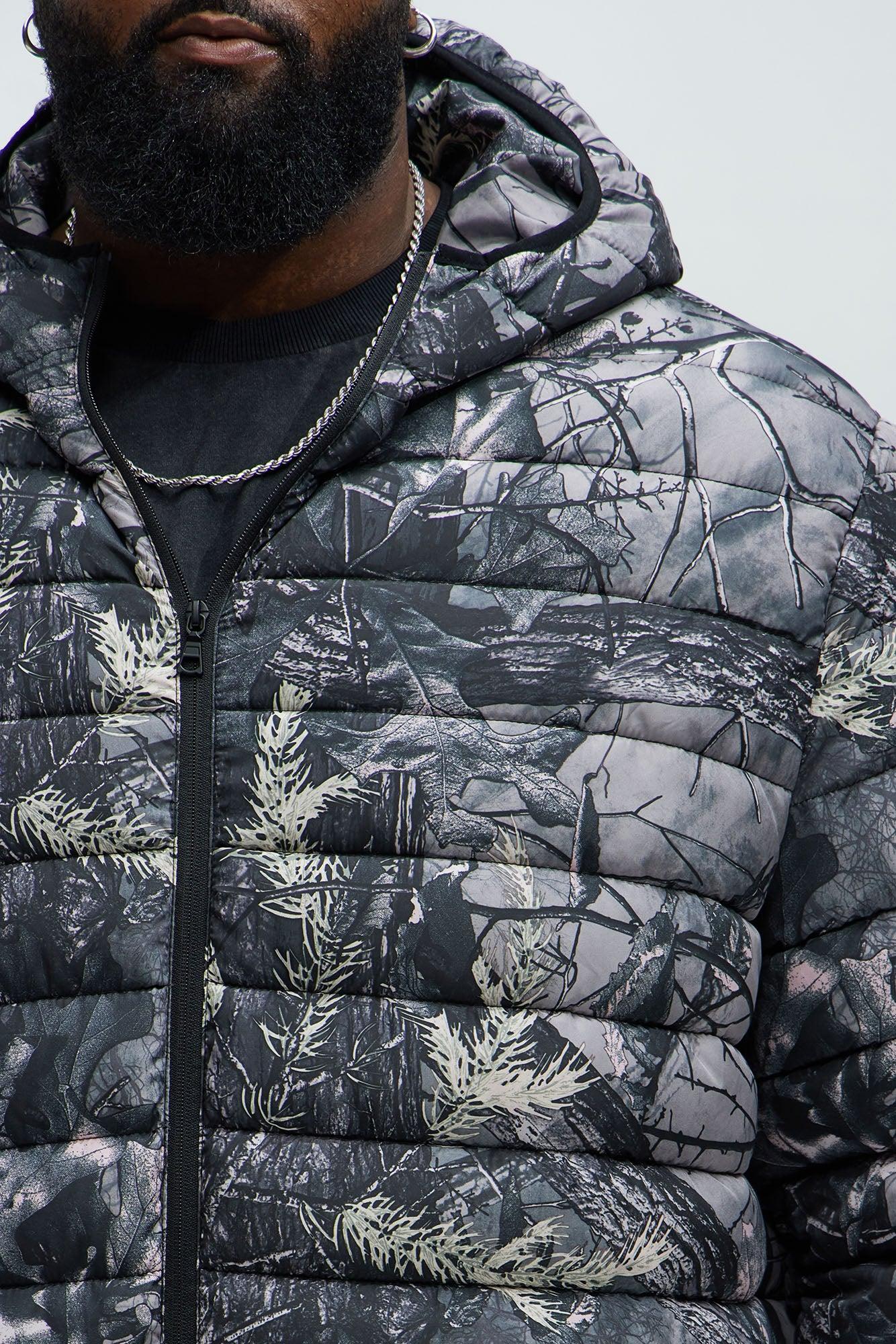 Troop Padded Zip Up Hoodie - Grey/combo Male Product Image