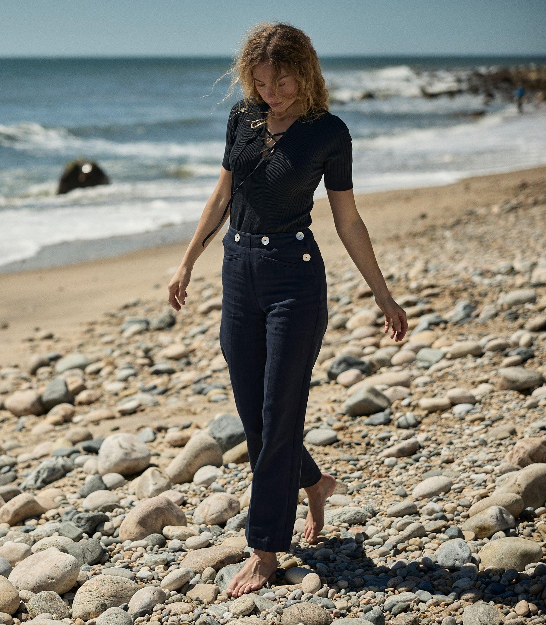 GLENNE PANT -- NAVY Product Image