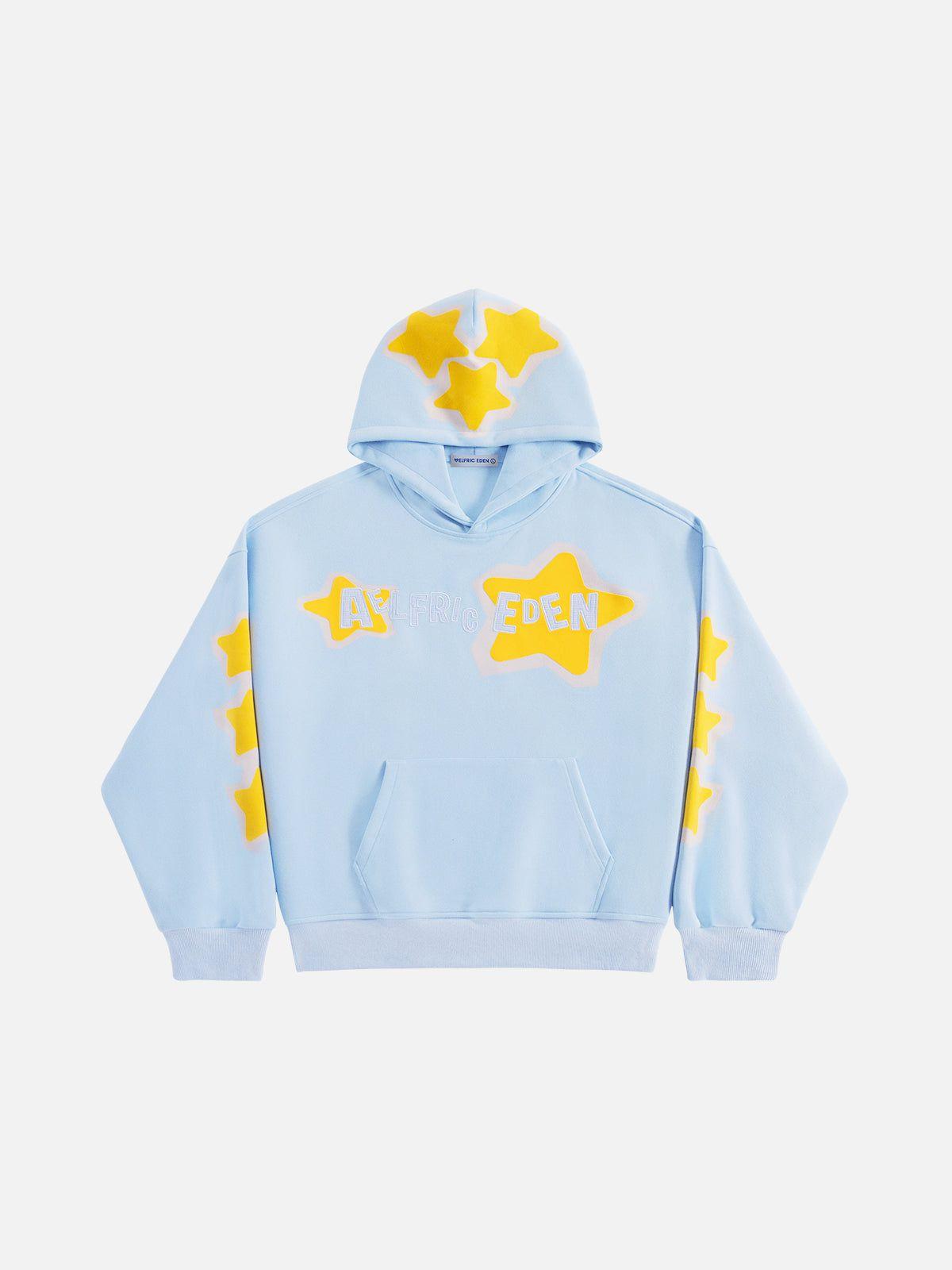 Aelfric Eden Applique Embroidery Eden Star Pullover Hoodie Product Image