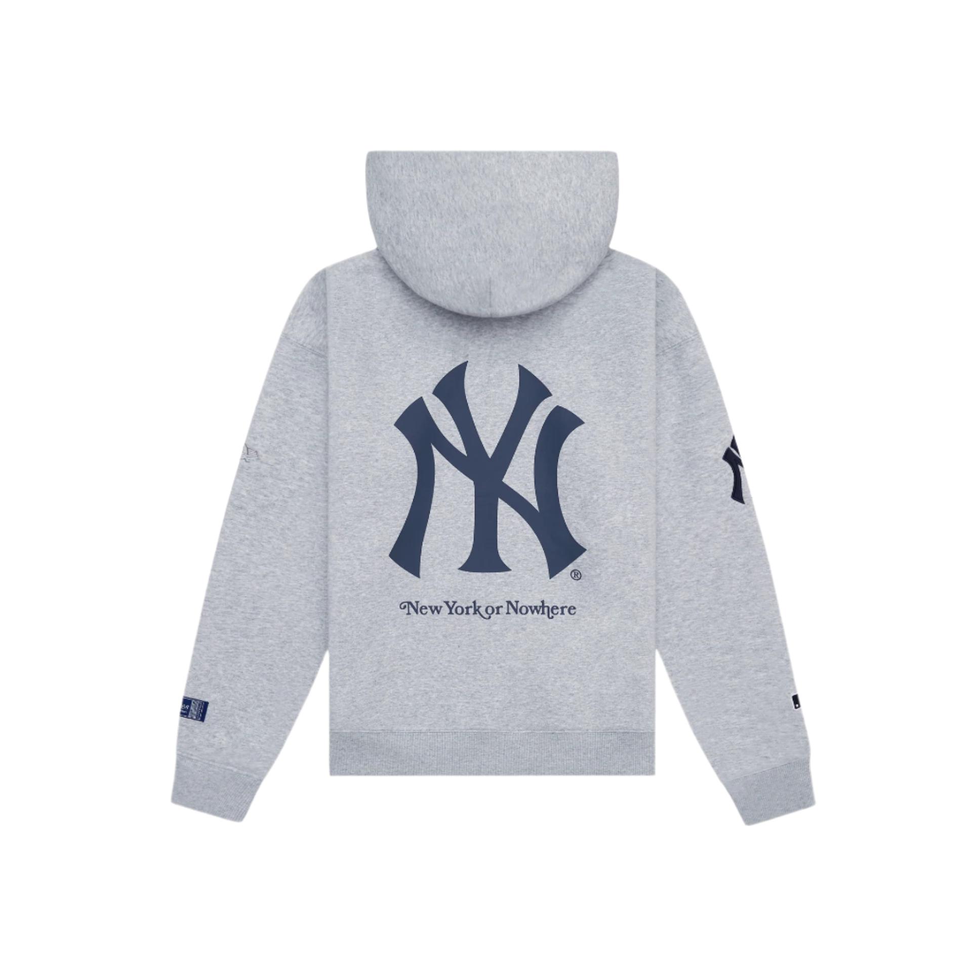 New York or Nowhere x New York Yankees Heather Gray Full-Zip Hoodie Male Product Image