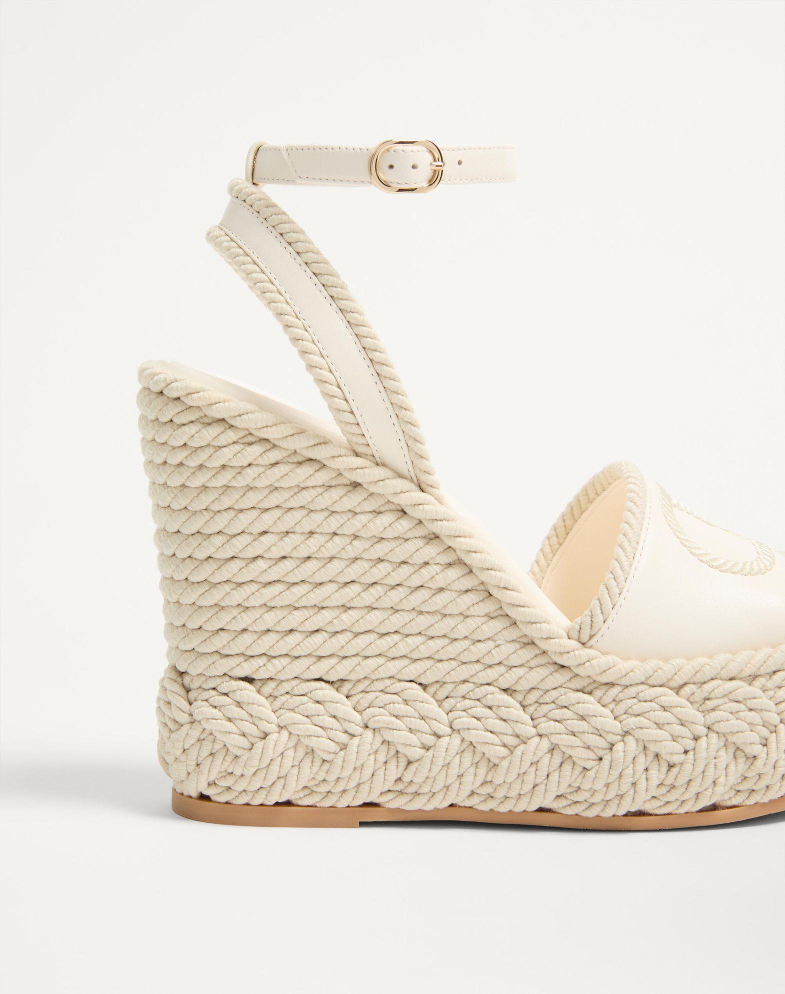 Vlogo Torchon Wedge Sandal In Nappa 130Mm Product Image