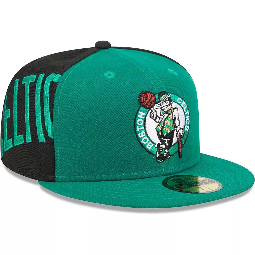 Men's New Era Kelly Green/Black Boston Celtics Gameday Wordmark 59FIFTY Fitted Hat,  Product Image