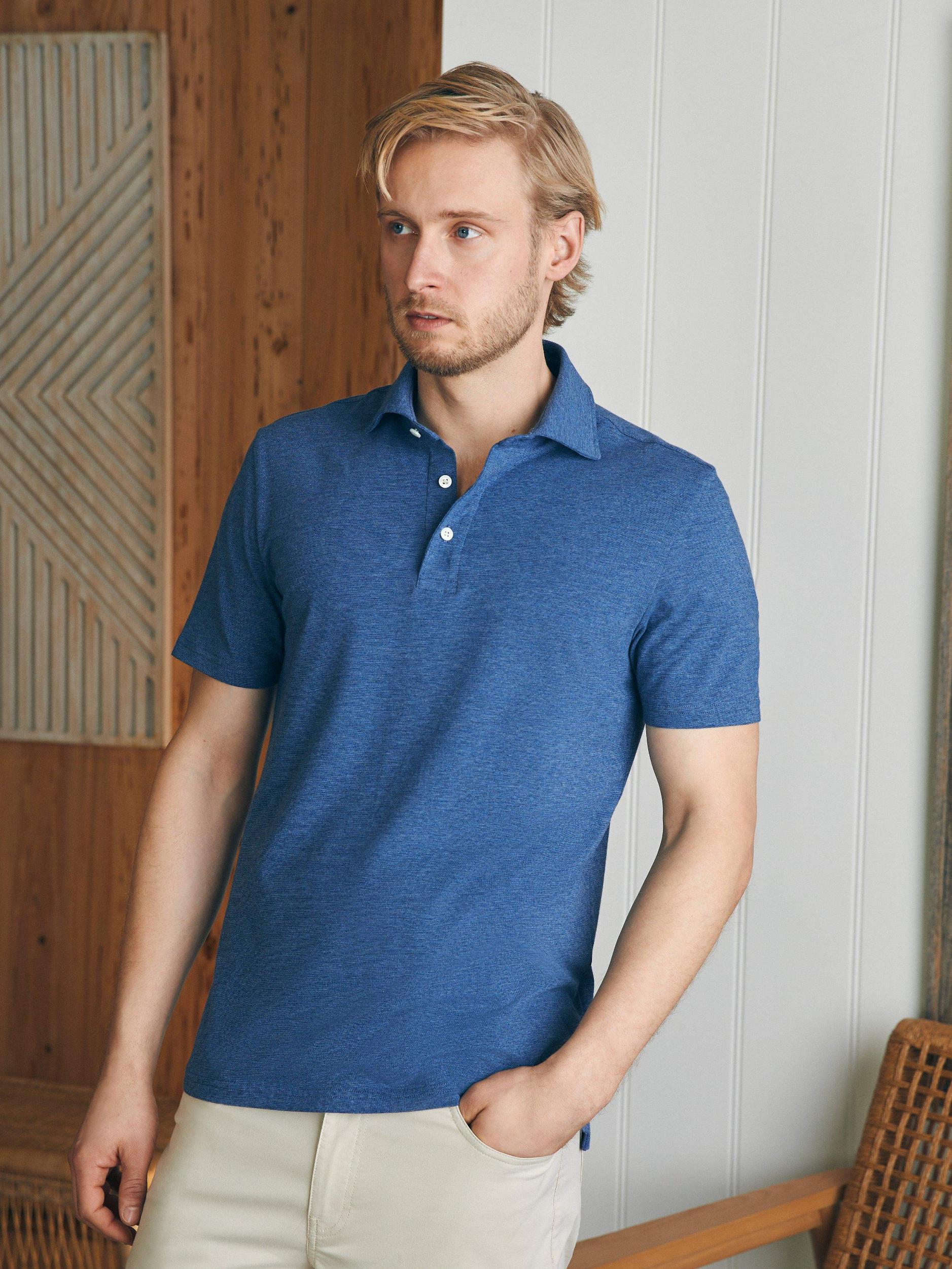 Short-Sleeve Movement™ Polo Shirt - Sea Navy Heather Male Product Image
