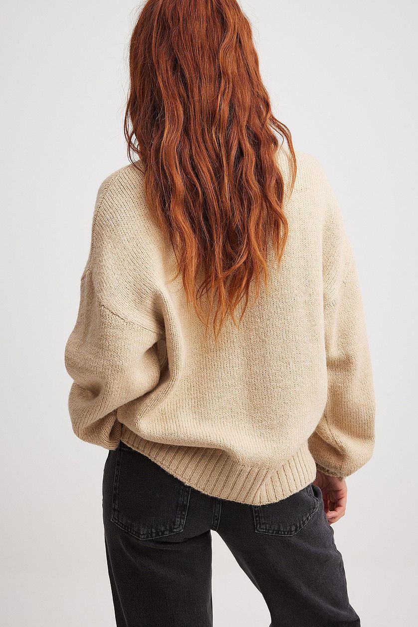 Turtle Neck Knitted Sweater Product Image