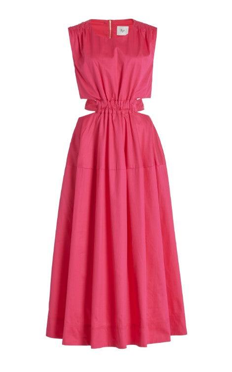 Zorina Tie Midi Dress Product Image