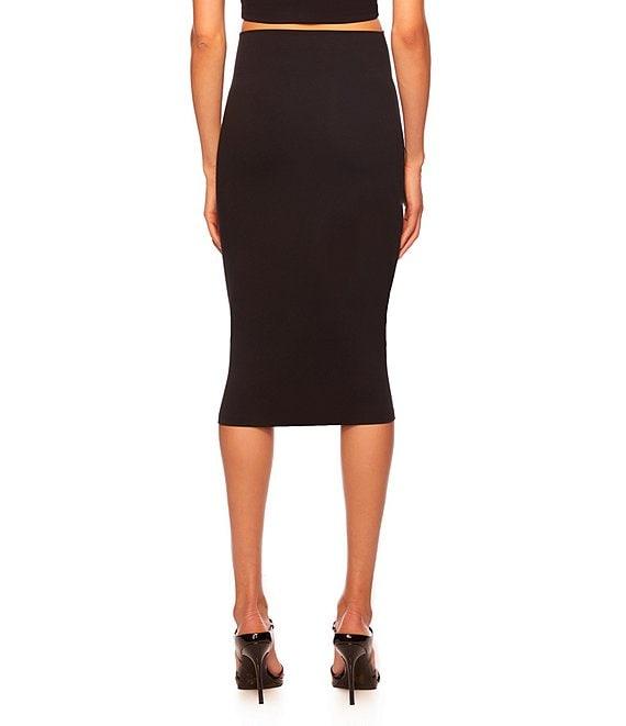 Susana Monaco Signature Stretch Knit Slim High Waisted Pencil Skirt Product Image