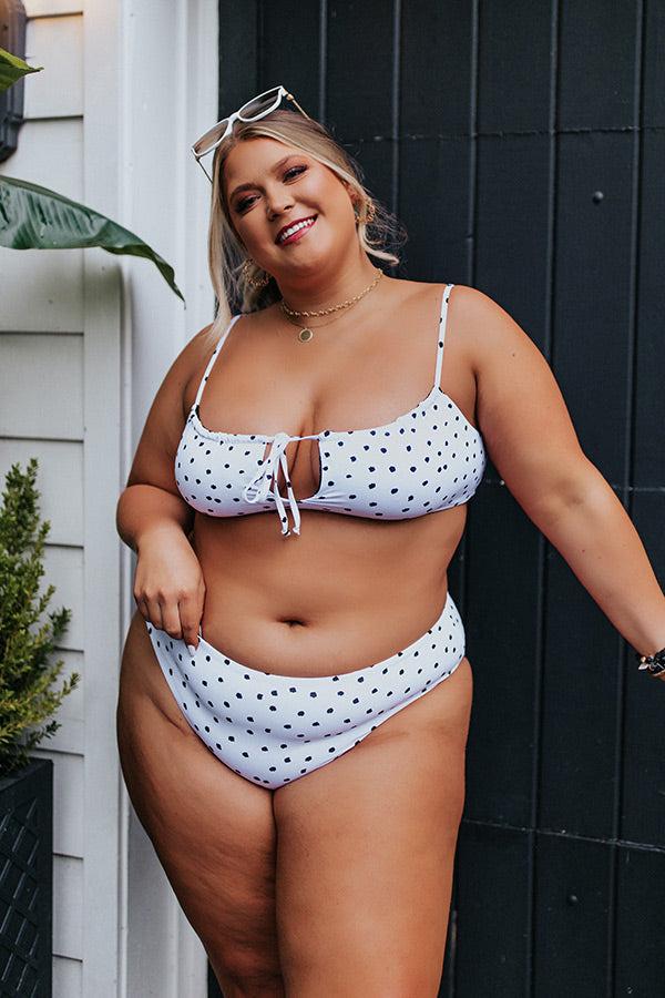 Siren Bikini Bottoms in Polka Dot Curves Product Image