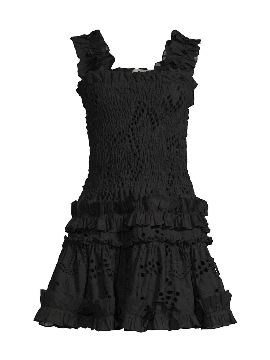 Womens Alfresco Ruffle Minidress Product Image