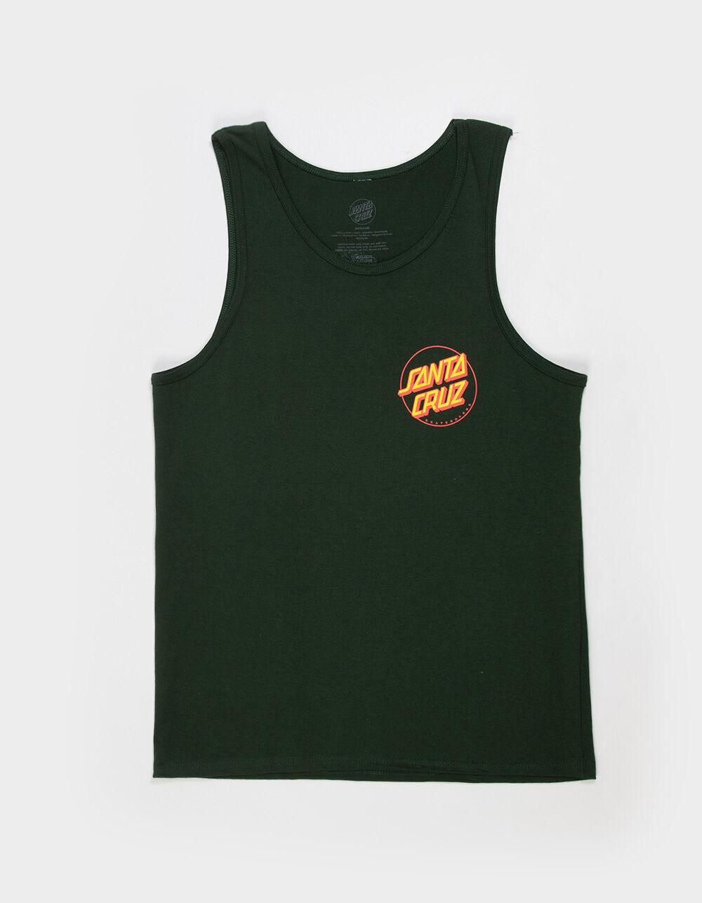 SANTA CRUZ Screaming Hibiscus Mens Tank Top - FOREST Product Image