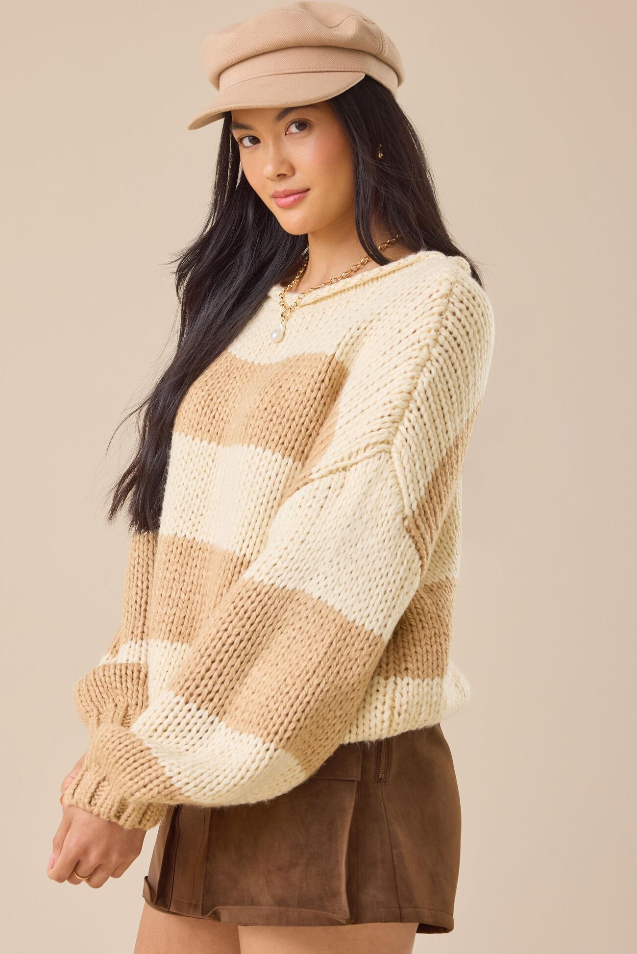 Fawn Striped Sweater Product Image