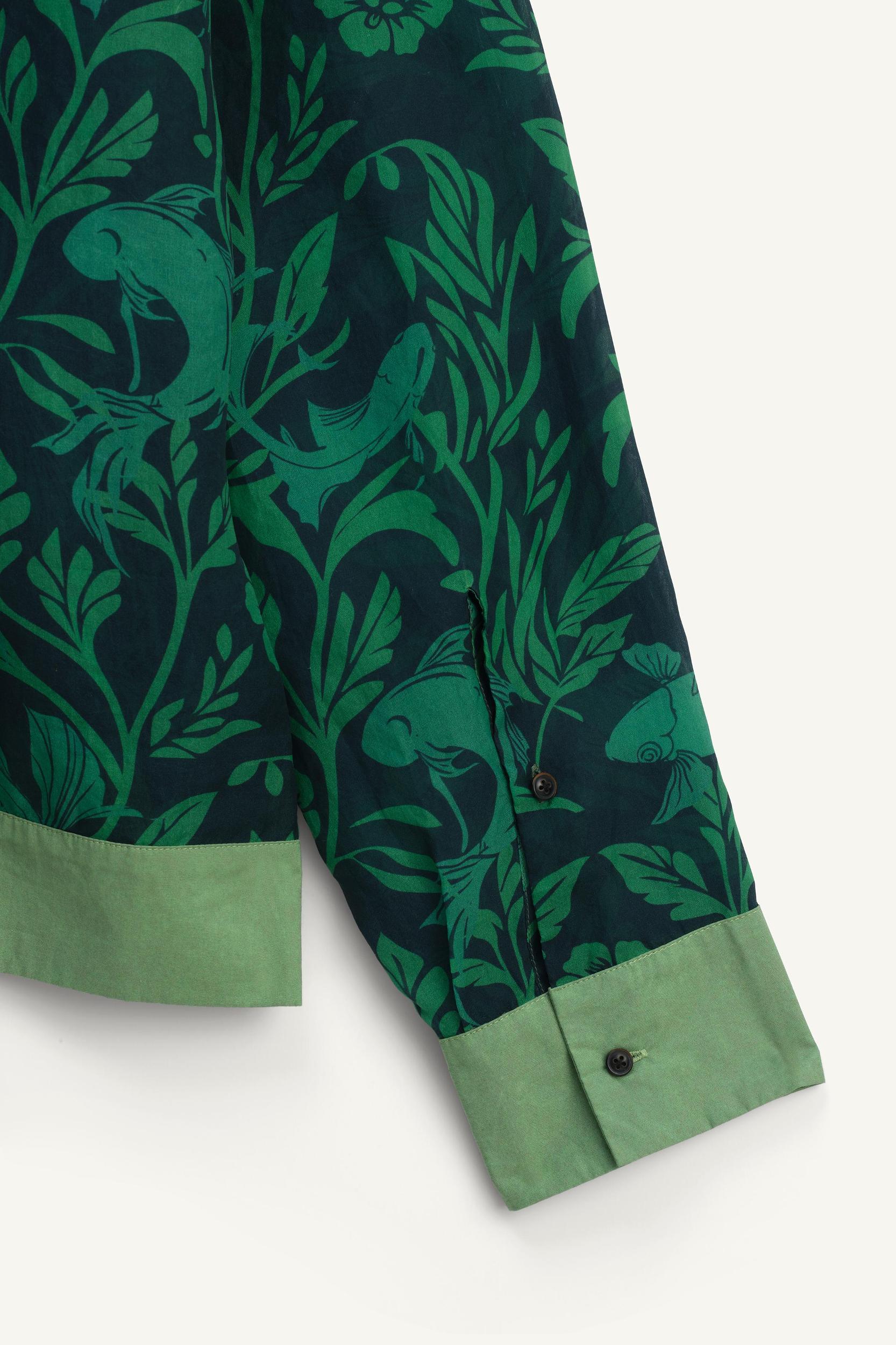 LIMITED EDITION KOI PRINT SILK SHIRT Product Image