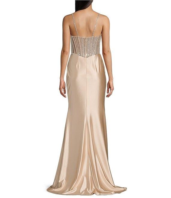 GB Social Beaded Corset Dress Product Image