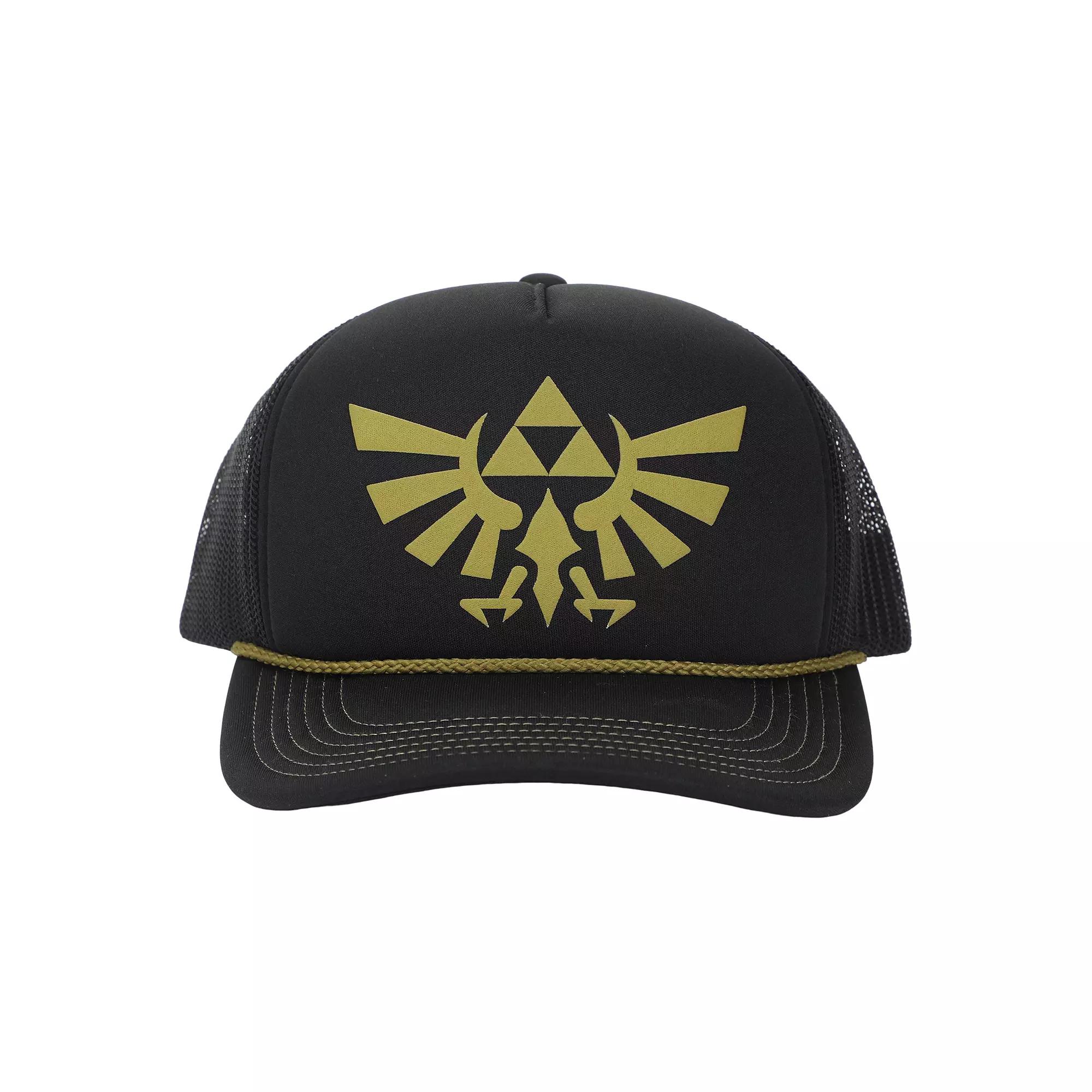 Men's Zelda Logo Trucker Hat, Black Product Image