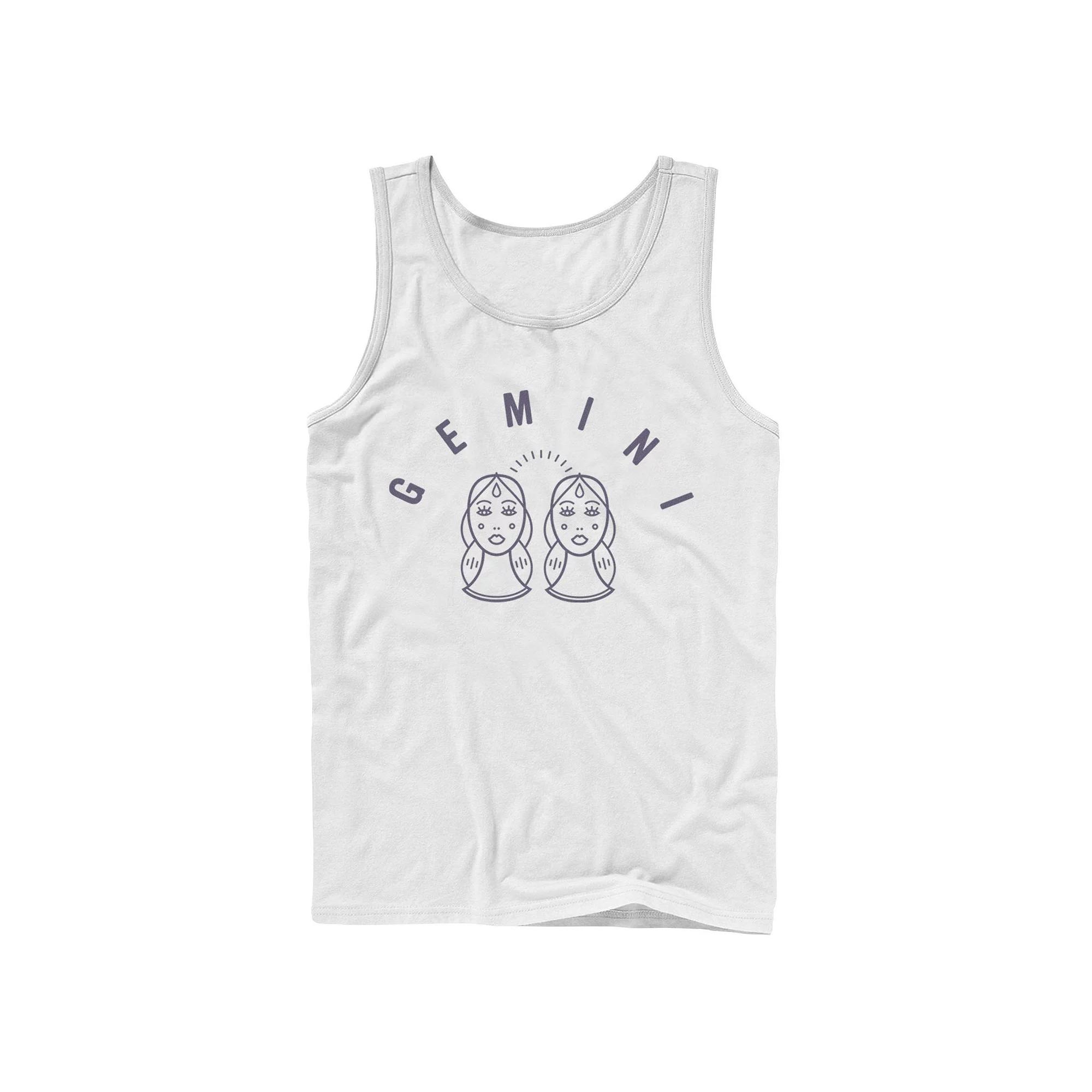 Men's Gemini White Ink Sketch Tank Top,  Product Image