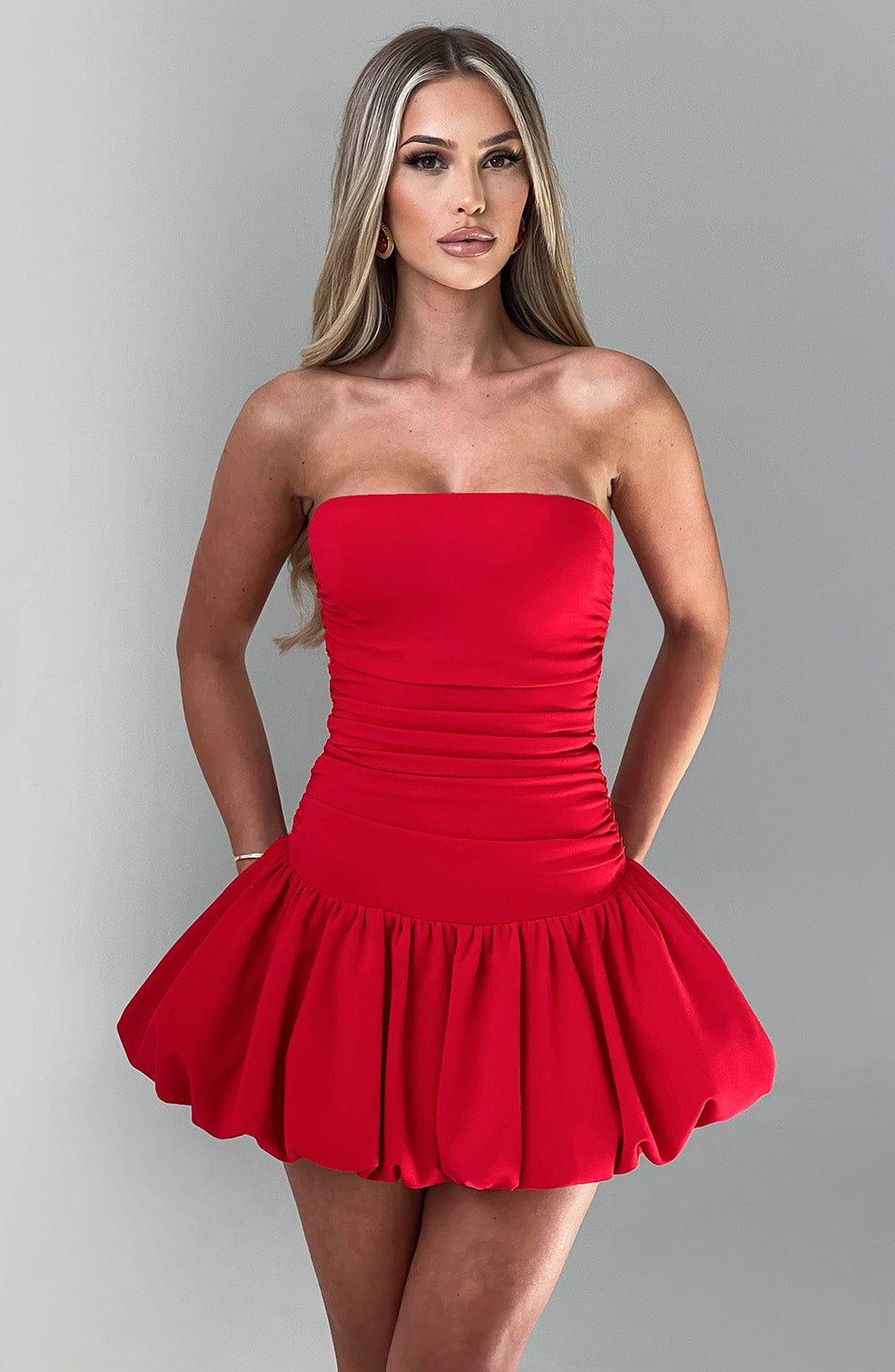 Gemma Mini Dress - Red Product Image