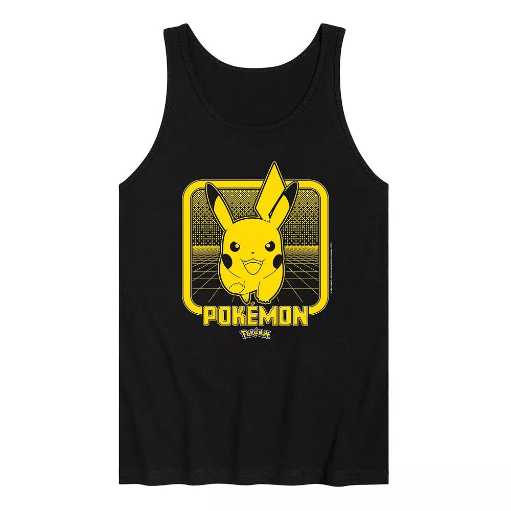 Men's Pokemon Pika Retrogamer Tank Top,  Product Image
