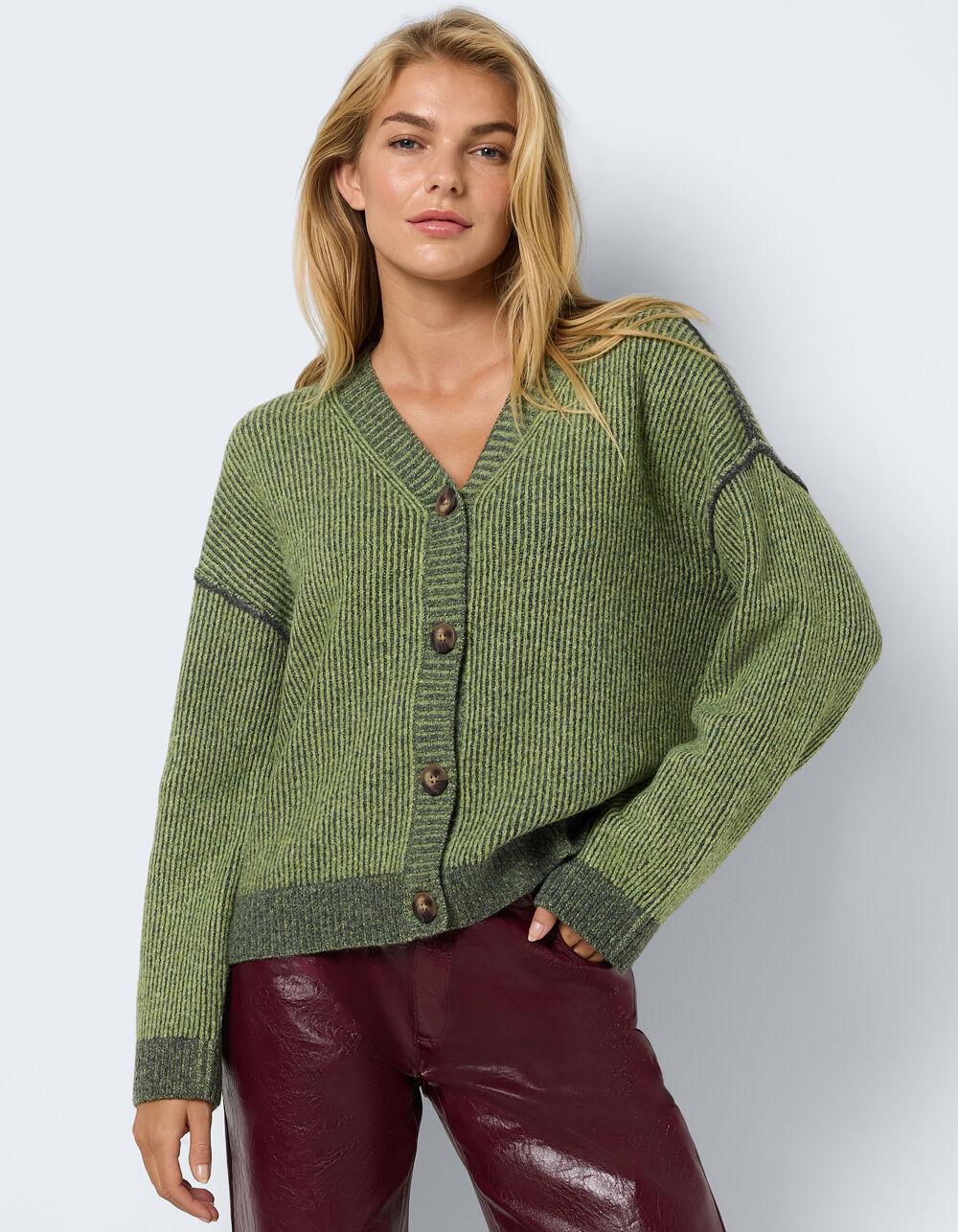 NOISY MAY Andrea Womens Cardigan - OLIVE Product Image
