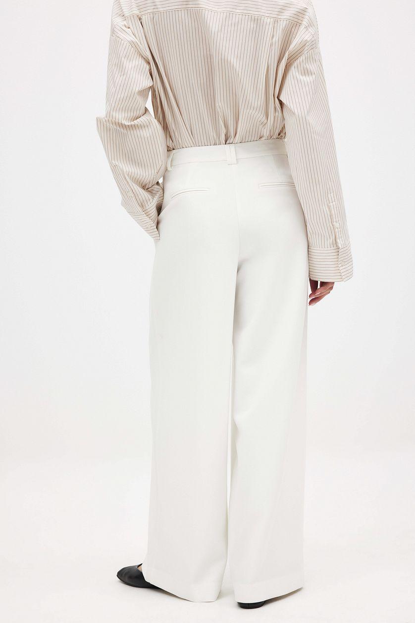 Wide High Waist Suit Pants Product Image