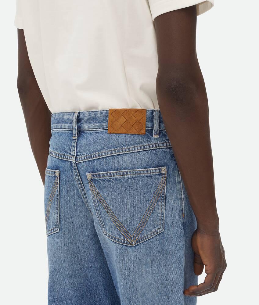 Men's Vintage Indigo Straight Jeans in Mid blue Product Image