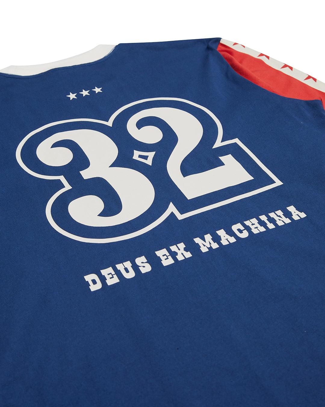 Round Up Long Sleeve Tee - Red-Blue Product Image