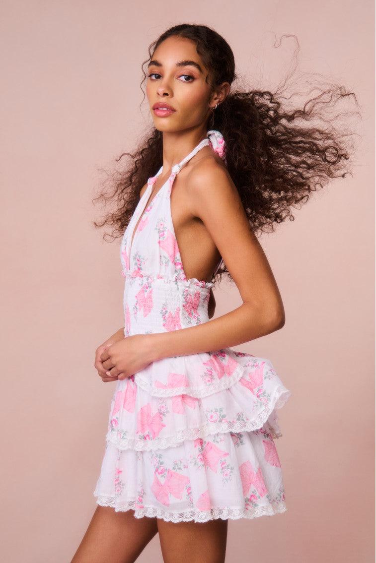 Deanna Rosa Beaux Halter Dress Product Image