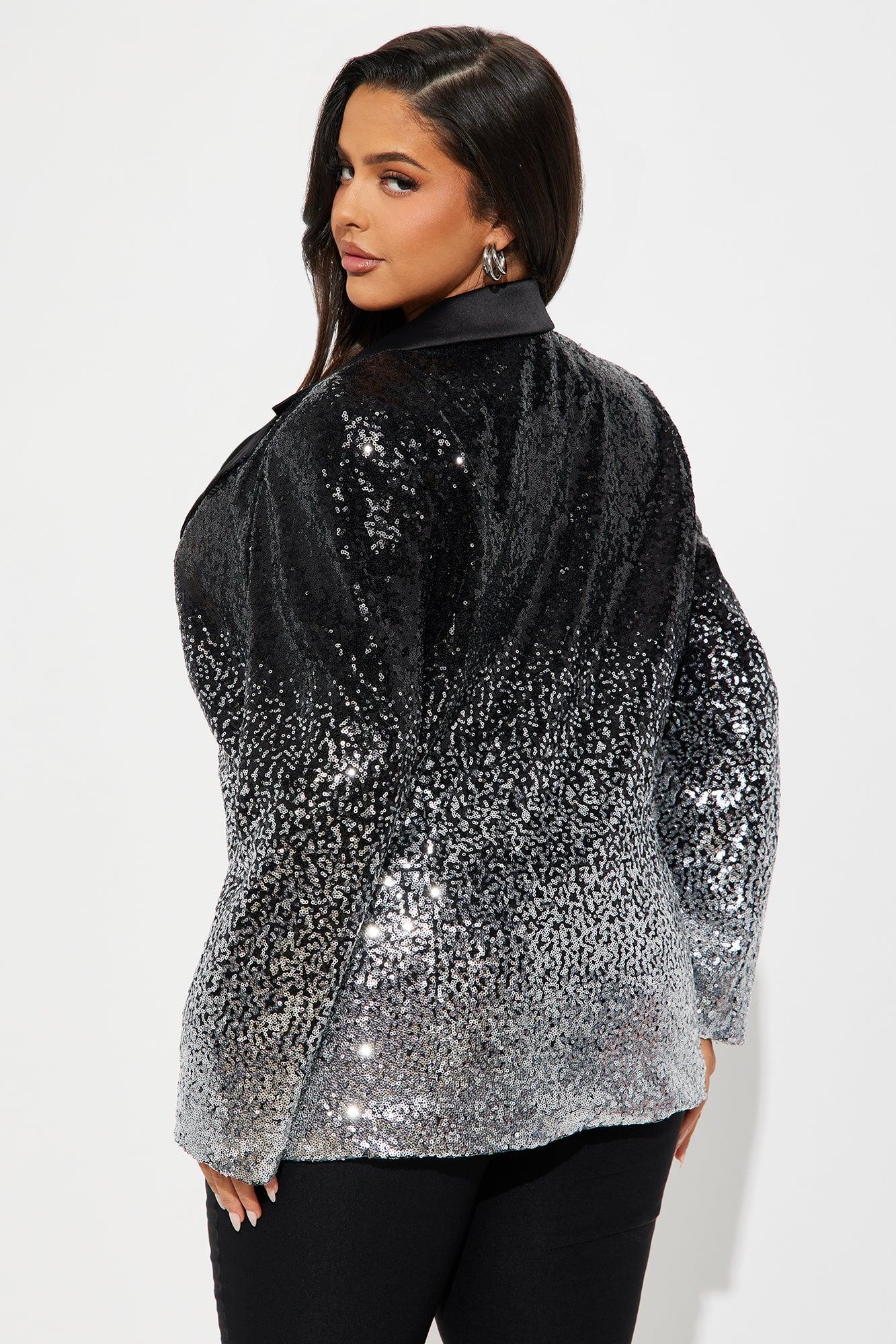 The Stars Align Sequin Blazer - Black/combo Product Image
