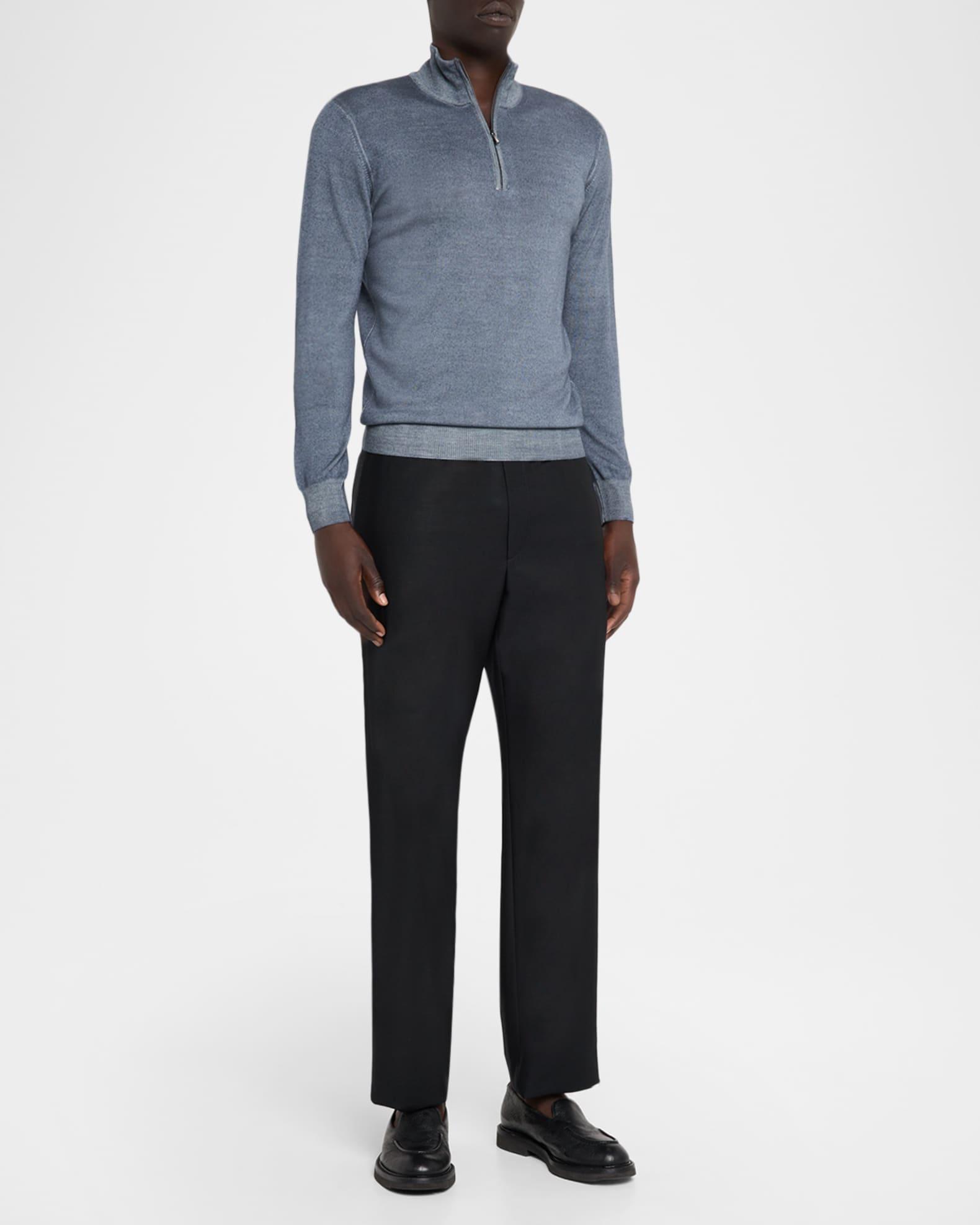 Men's Dyed Merino Wool Quarter-Zip Sweater Product Image