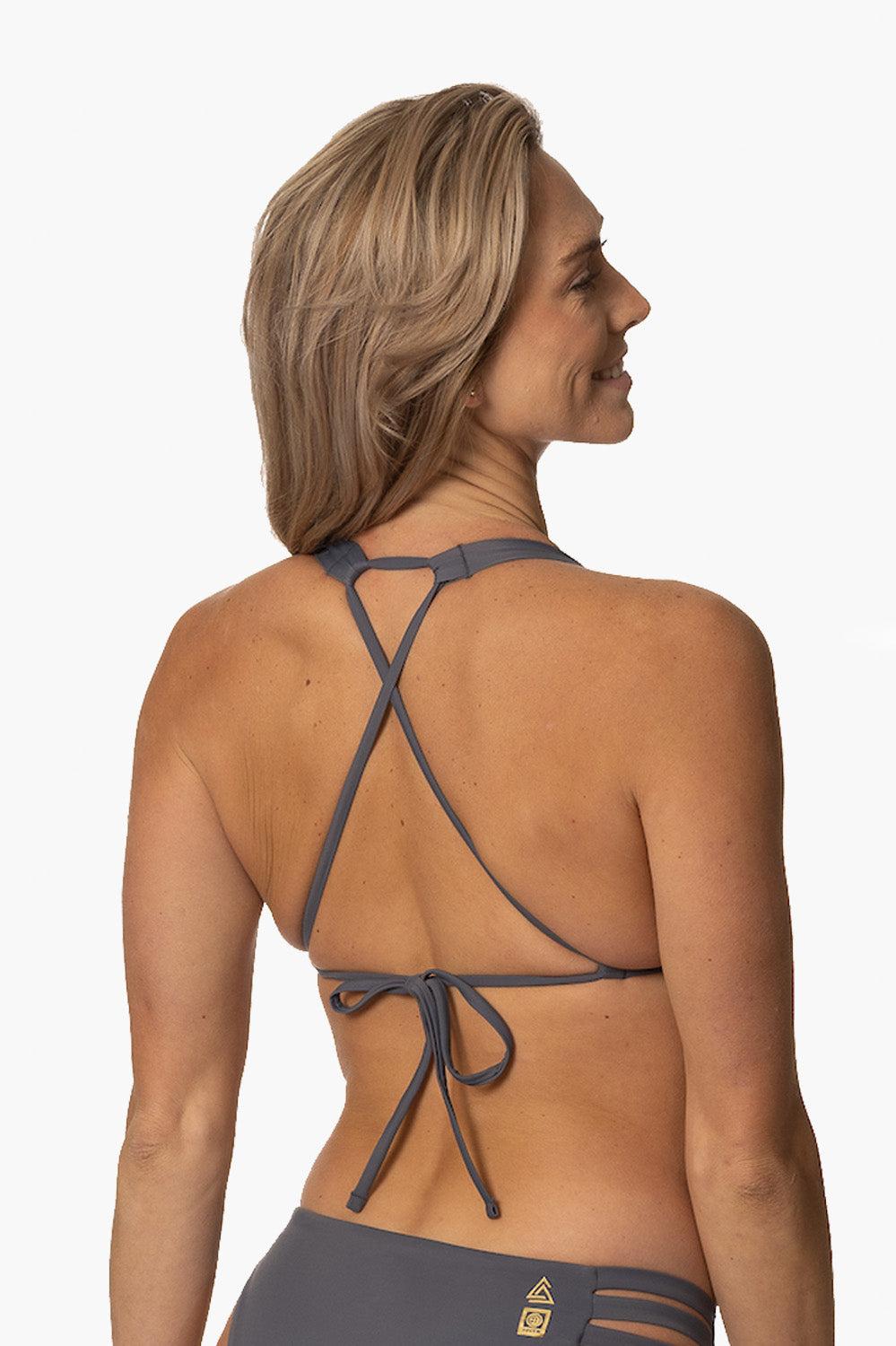 Conquer Bikini Top - Graphite Female Product Image