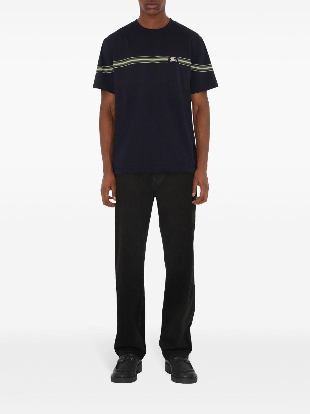 striped cotton T-shirt Product Image