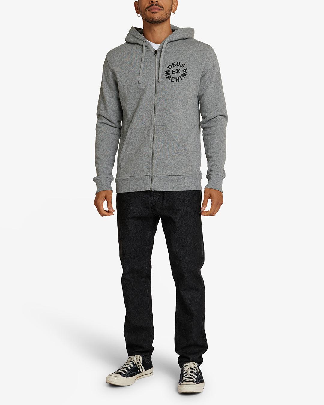 Circle Logo Hoodie - Grey Marle Product Image