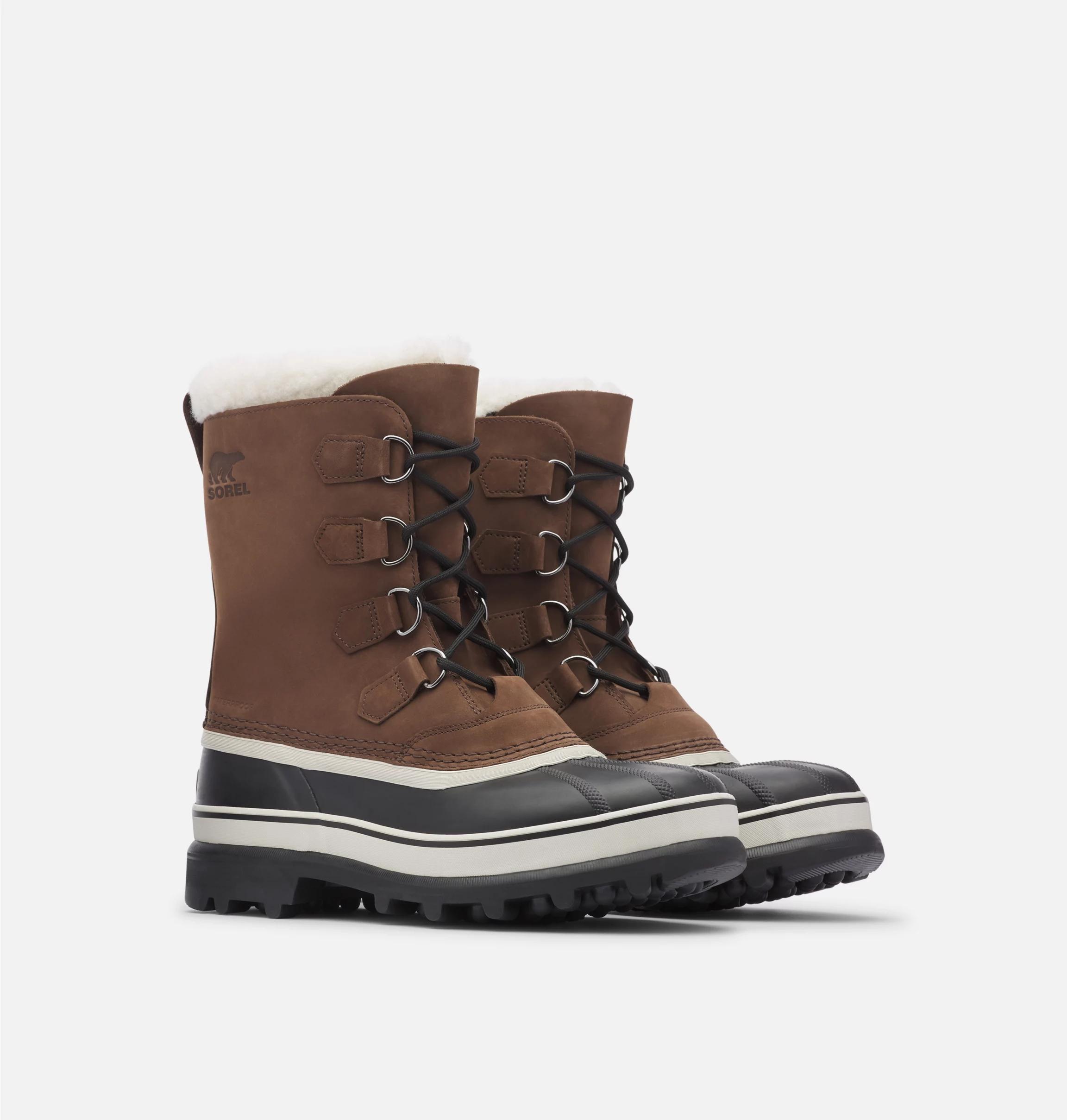 Sorel Mens Caribou Waterproof Nubuck Leather Cold-Weather Boots Product Image