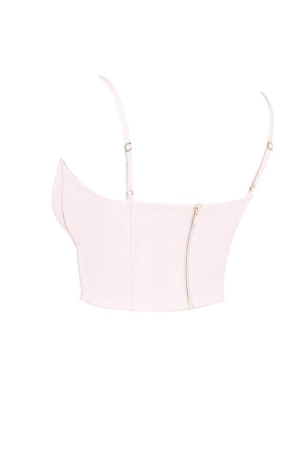 Pabla  ballerina pink cropped bralette top Product Image