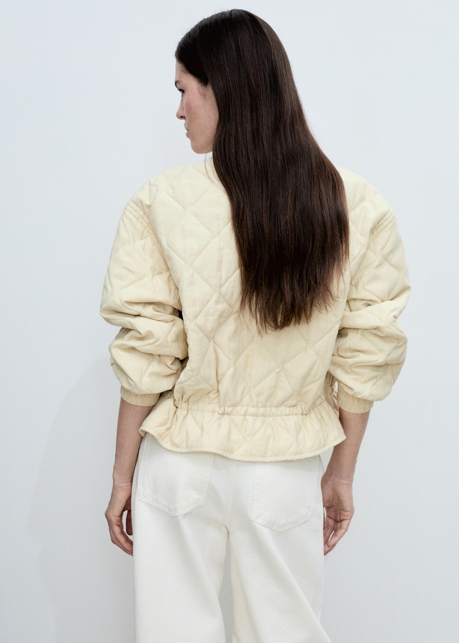 Quilted bomber jacket - Women | MANGO USA Product Image