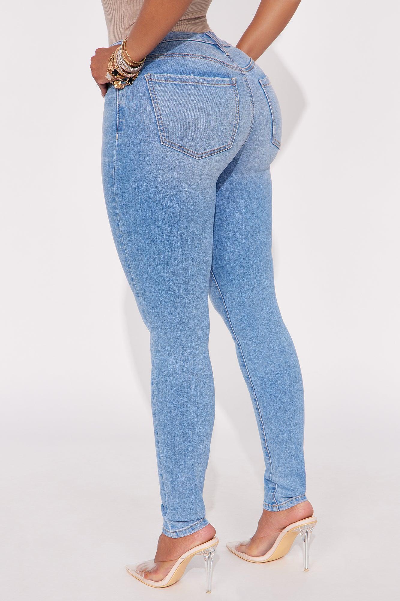 Sleek Fit Mid Rise Skinny Jean - Light Wash Female Product Image