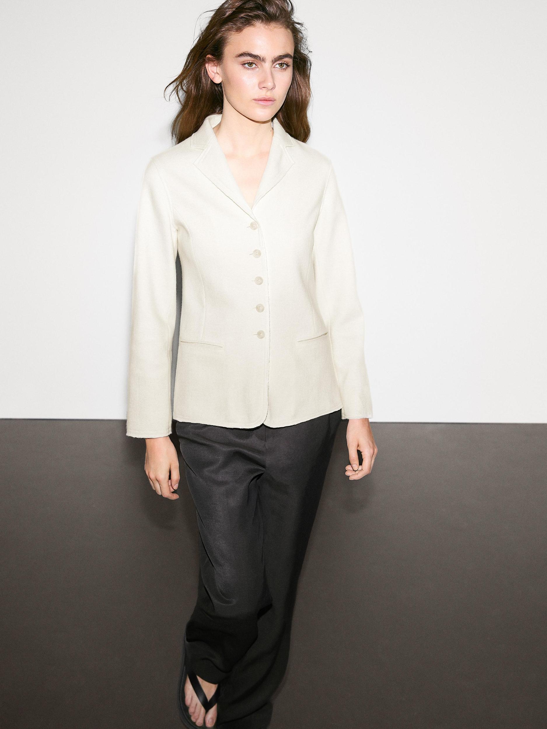 Fine wool blend blazer Product Image