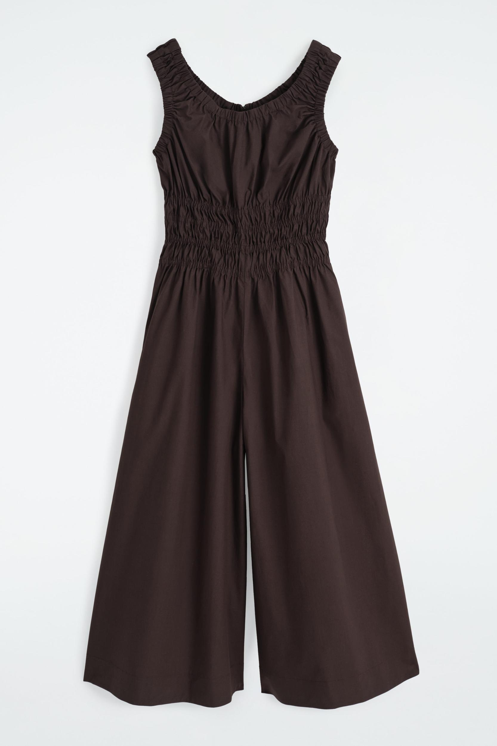 SHIRRED COTTON JUMPSUIT Product Image