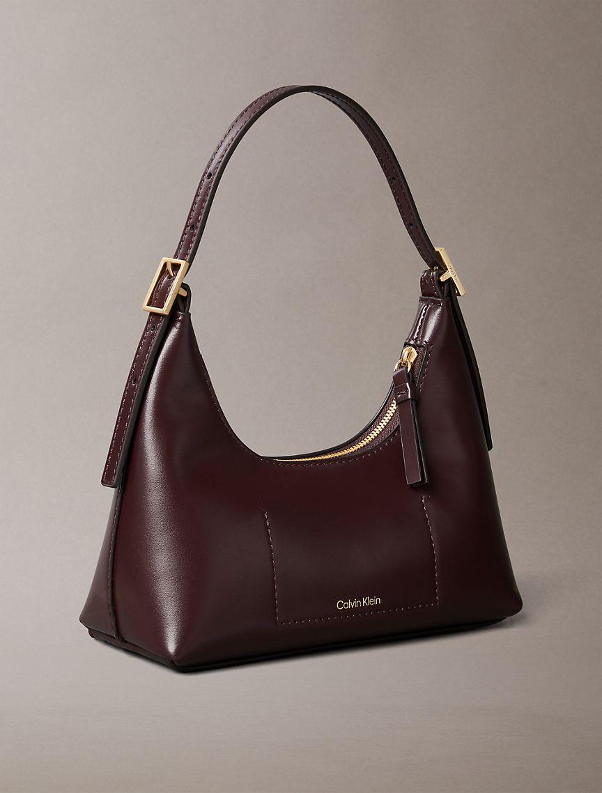 Monogram Logo Emblem Leather Small Shoulder Bag Product Image