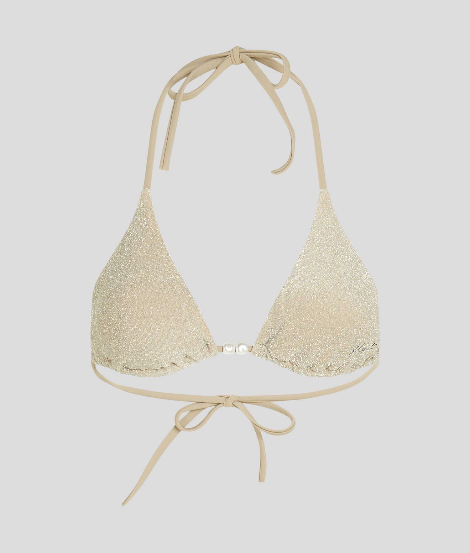SHIMMER TRIANGLE BIKINI TOP Product Image