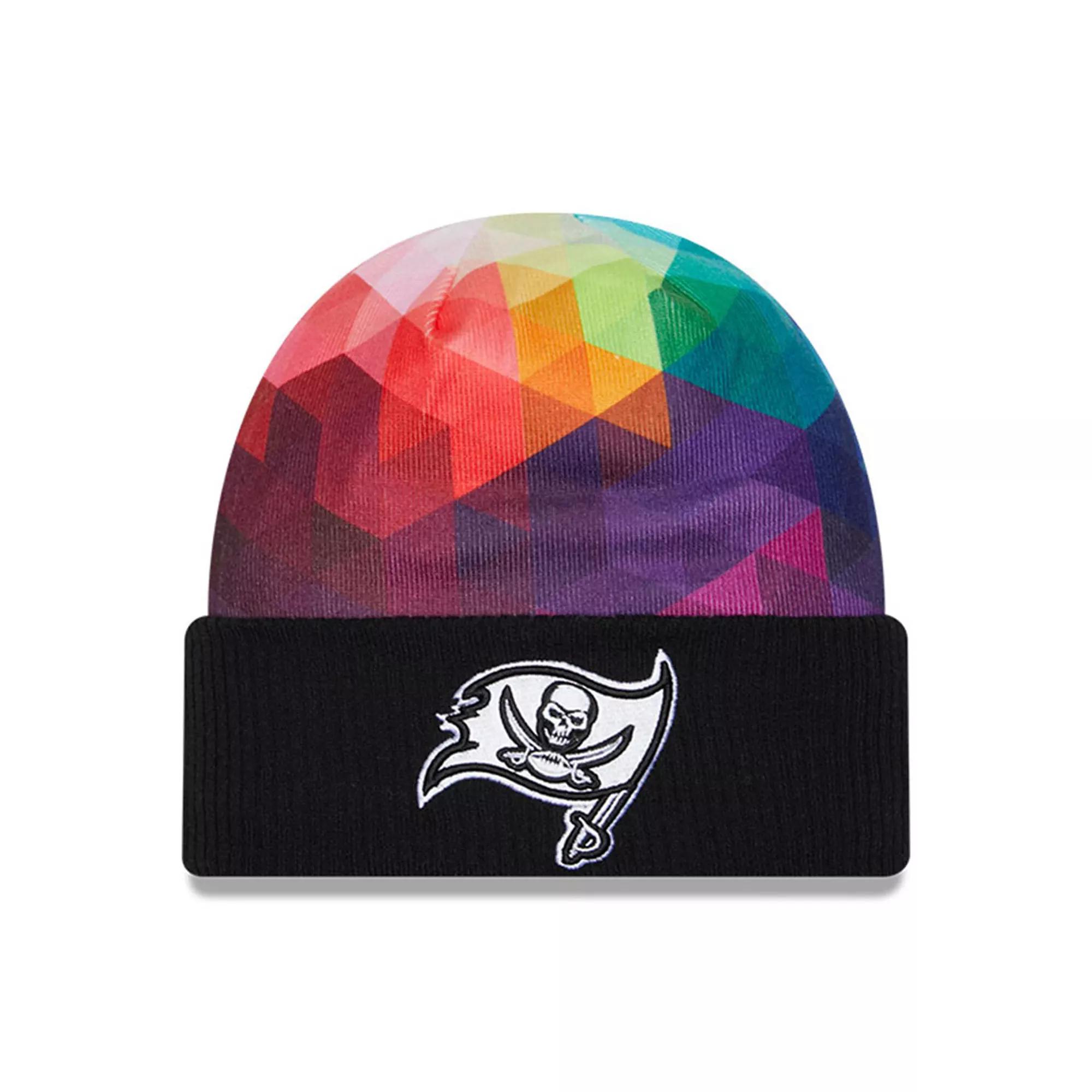 Men's New Era Black Tampa Bay Buccaneers 2023 NFL Crucial Catch Cuffed Knit Hat Product Image