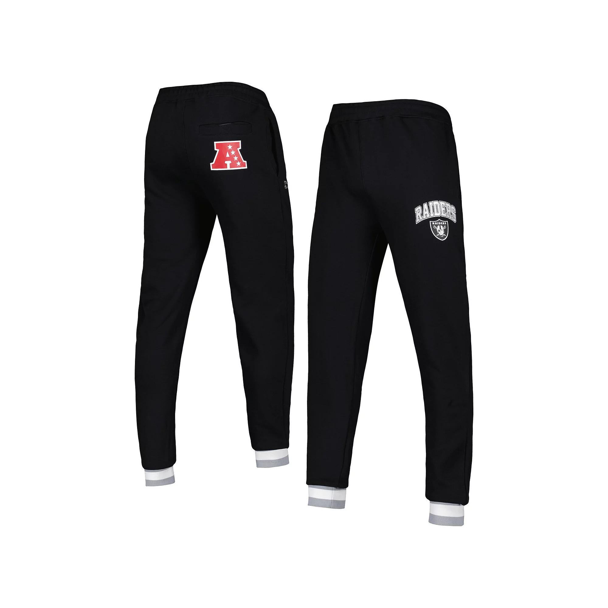 Men's Starter Black Las Vegas Raiders Blitz Fleece Jogger Pants,  Product Image