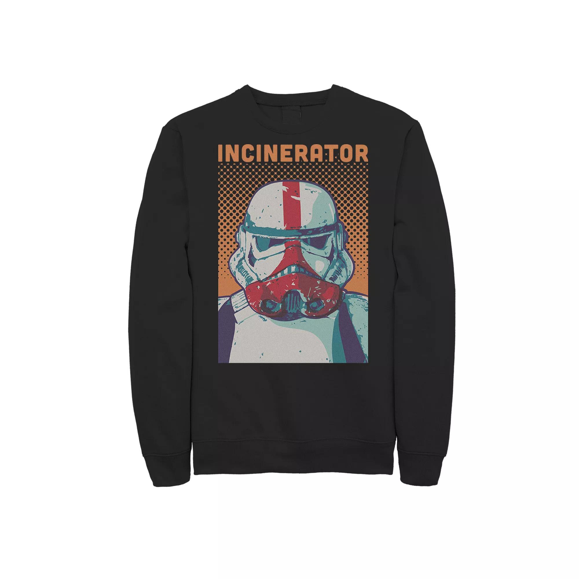 Men's Star Wars The Mandalorian Incinerator Trooper Comic Portrait Sweatshirt,  Product Image