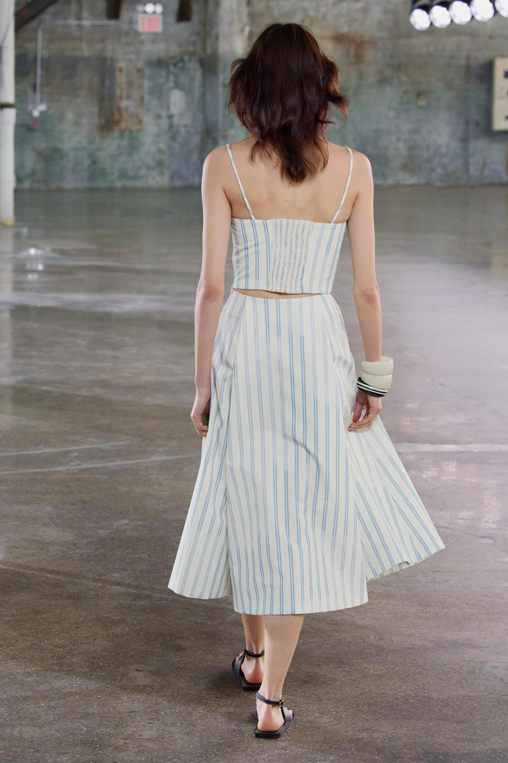 ZW COLLECTION STRIPED CORSET TOP Product Image