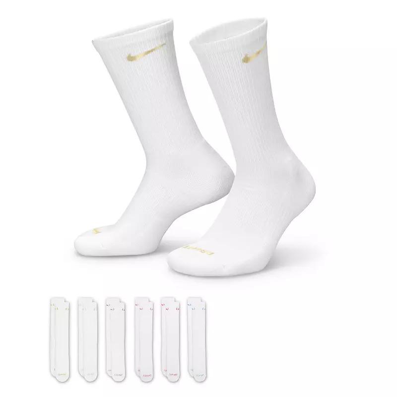 Women's Nike Everyday Plus Cushioned Training 6-Pack Crew Socks,  Product Image