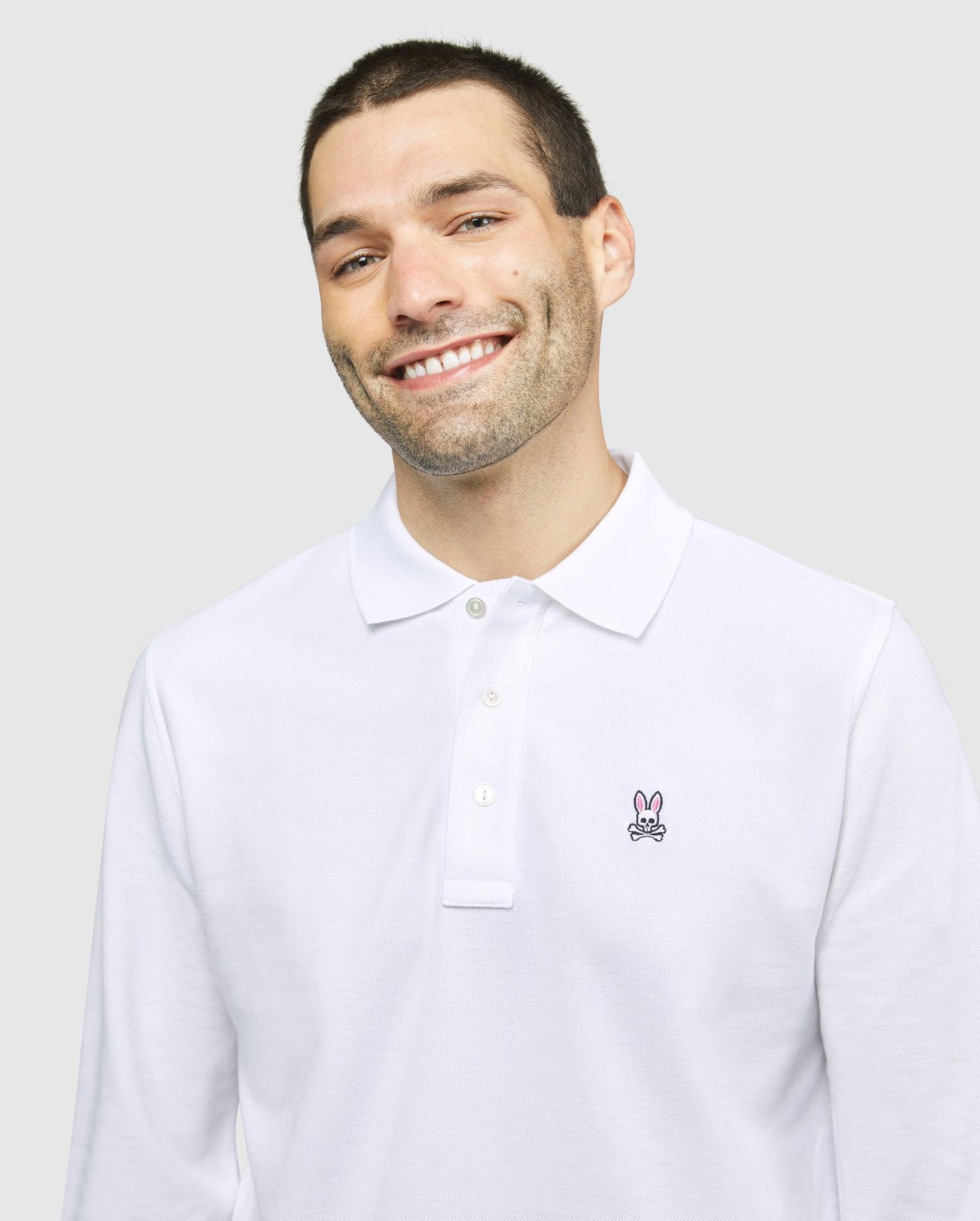 MENS LONG SLEEVE CLASSIC POLO - B6M658ARPC Product Image