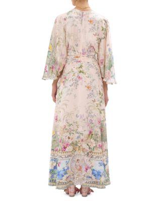 Petal Sleeve Long Dress Product Image