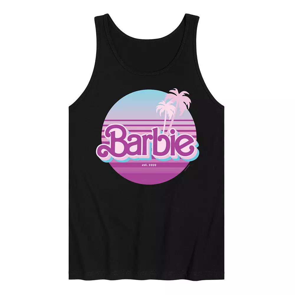 Men's Barbie Dream Summer Retro Sunset Tank Top,  Product Image