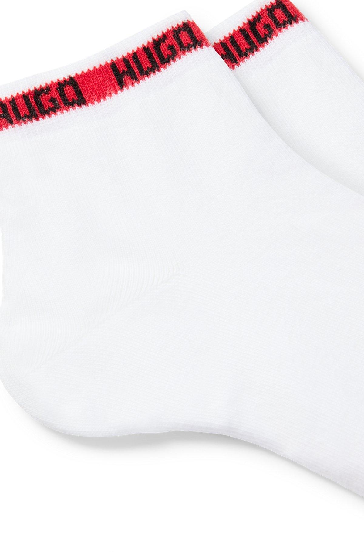 Two-pack of short socks with logo bands Product Image